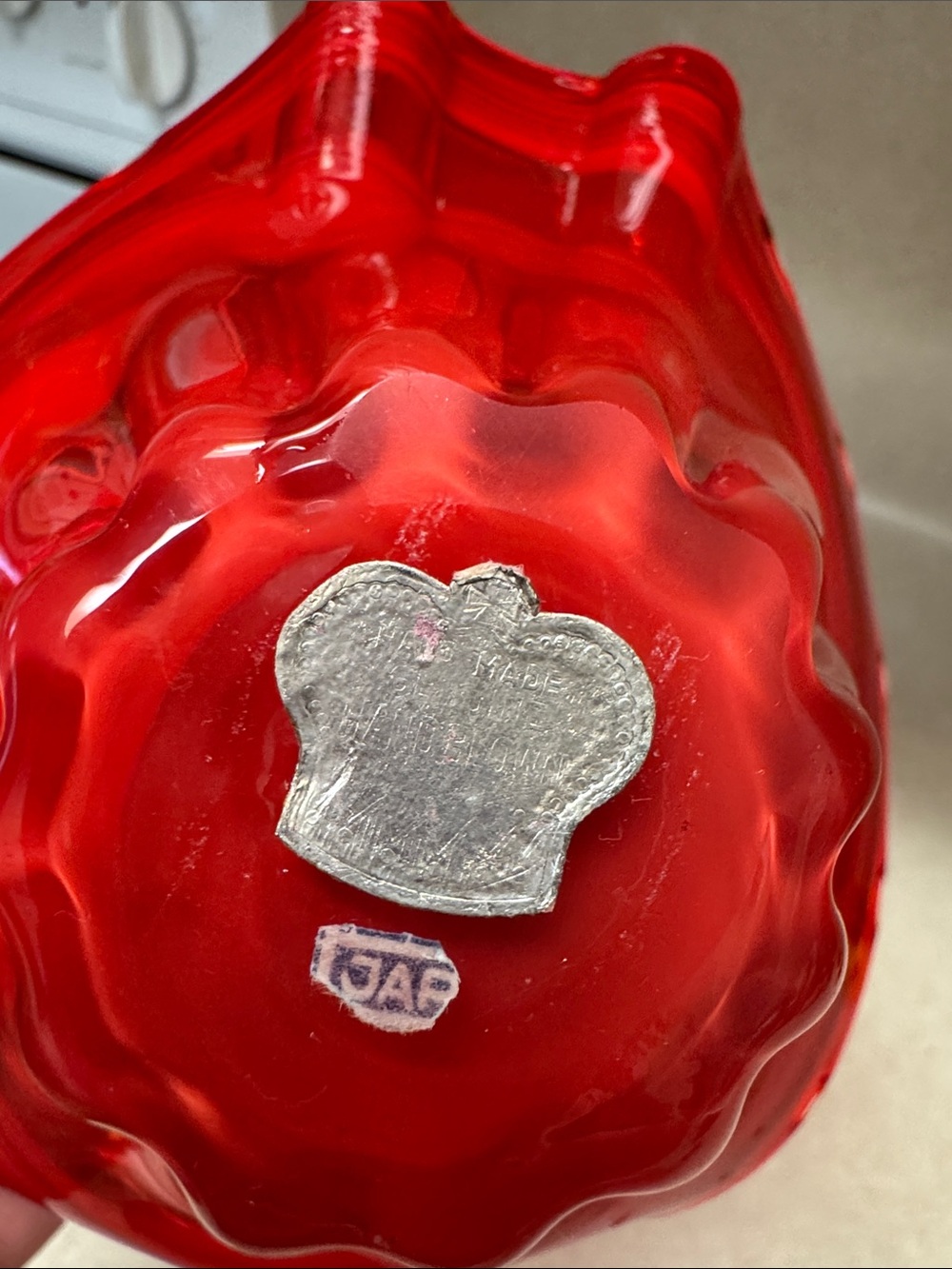 Vintage glass bowl - Picture 3 of 3